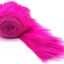 Ice Fabrics Craft Faux Fur Fabric Pre Cut Rolls - 4"x60" Fur Ribbon Mohair Fabric Strips - Super Soft and Fuzzy - Perfect for Crafts, Costumes & Decoration - Fuchsia - 4x60