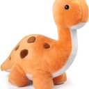 BenBen Dinosaur Stuffed Animal, 13 Dino Plush Toys, Cute Plushies Stuff for Kids, Stegosaurs, Baby Shower, Christmas, Birthday Gifts, Easter Decorations, Orange