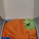 OUTREE Double Layer Therapy Swing with 360 Swivel Hanger, Healing & Relaxing Cuddle Swing for Kids and Adults with Autism, ADHD, Sensory Processing Disorder (OrangeGreen Gradient)