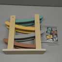 Vanplay Car Ramp Toys for One Year Old Boy Birthday Gifts, Wooden Montessori Toys for 1 2 Year Old, Race Track Truck Toy with 4 Mini Cars, First Christmas Birthday Gifts for Toddlers 1-3-2-4