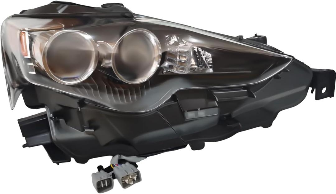 Right Headlight for Lexus IS250 IS350 2014 2015 2016 Headlights w/LED Lamp, 8114553751 (Passenger Side)