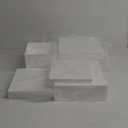 7 PCS Buffet Risers,Dessert table display set, Catering supplies buffet display,Acrylic risers display stands, White Acrylic Cube Boxes Nesting Risers with Hollow Bottoms - (6.5", 7.5", 8",8.5",9',10")