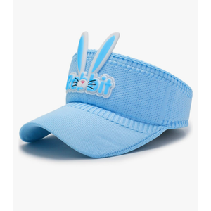 Kids Sun Visor Hat for Girls Boys, Rabbit Sports Cap for Sun Protection Outdoor Activities Cosplay Headwear