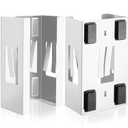 Lounsweer 2 Pcs Magnetic Glove Dispenser Holders Wall Mount Boxes of Gloves Commercial Quality Towels Wipes Paper Tissue Box Holder Kitchen Fridge Office Workshops Garage Tool Hospital(White)