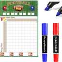 Football Pool Poster, Football Party Decorations, 27.95X19.02 Inch, in Pool Football Poster for Football Games & Tailgate Party| Football Party Supplies for Birthday Decorations