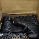 Inline Skates for Women Men, Outdoor Street Blades Roller Adult Male Female, Professional Fitness Roller Skates Blades for Unisex (Men10-11/Women11-12/29.5cm, Black)