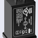 24V 12W LED Power Supply, Class 1 Power Supply LED Transformer Replacement for Christmas String Lights, Waterproof IP44 US Plug Adapter