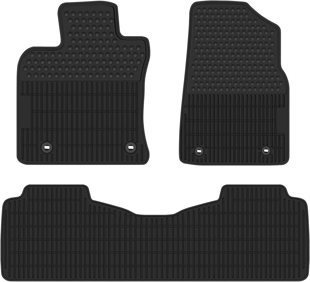 Car Floor Mats Custom Fit for Lexus Lexus ES/ES350/ES300h 2019-2026 Black Rubber Auto Liner Mats All Weather Protection Heavy Duty Odorless