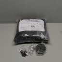 CADARA Fireplace Blocker Blanket Stops Heat Loss, Magnetic Fireplace Draft Stopper, Indoor Fire Place Draft Cover with Hook and Loop Tapes, Cold Air Blocker Save Energy, Black 39" W x 36" H