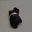 Ouzorp Car Steering Wheel Cover, Microfiber Leather Steering Wheel Covers with Anti-Slip Lining, Universal 14.5-15 inchs Black with Red line