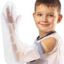 Waterproof Full Arm Cast Covers for Shower Kids - 3 Sizes|Reusable Child Long Arm Cast Sleeve Bag Covers- Watertight Protection forWounded Elbow Wrist Hand Finger Forearm (Size:S)