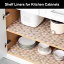 Cooyes Shelf Liner Premium Non-Adhesive Cabinet & Drawer Liner for Kitchen Waterproof Shelf Paper with Modern Pattern Durable EVA Cabinet Mat Easy to Cut 24" W x 360" L