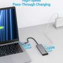 USB C Hub, 5-in-1 USB C Multi-Port Adapter for MacBook Pro,USB C to HDMI Hub dongle, with 4K HDMI,100W PD, 3*USB 3.0, C Adapter Compatible with iPhone 15/MacBook Air/iMac/Dell/Acer/HP/ASUS,Tablet