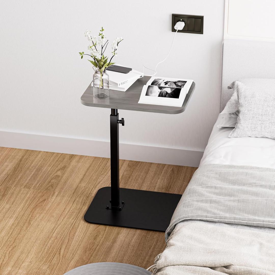 TV Tray C Shaped End Table Food Snack Trays for Eating