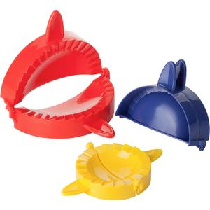 BTaT- Dough Press Set, 3 Pack, Empanada Press, Dough Press, Dumpling Press, Hand Pie Press, Mini Pie Press, Hand Pie Maker, Meat Pie Cutter, Pie Press, Pastry Press, Turnover Press (Assorted Colors 1)