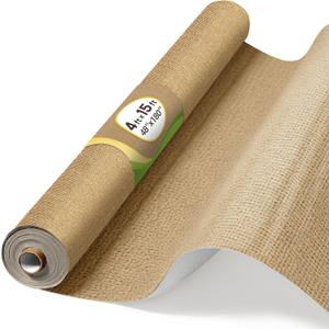 Bulletin Board Fabric Roll, Burlap Texture, Self-Healing, 4x15ft, 25" x 40"
