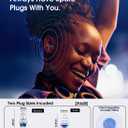 Hearprotek Concert Ear Plugs, 2Pairs Reusable high Fidelity Musician Ear Plugs for Concerts Loud Music-Noise Reduction Ear Protection earplugs for Rave,Festival,Music,Tinnitus Relief (Blue)