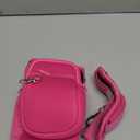 linmaya Water Bottle Carrier Bag with Phone Pocket for Stanley Cup 40/30oz,Insulated Neoprene Water Bottle Holder Cross-boday Bag with Adjustable Shoulder & Handheld Strap Stanley Cup Accessories (hot pink)