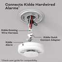 Kiddes 20-9003 Quick Connect Adapter Plug for Hardwired Smoke and CO Detectors Compatible with Kiddes Alarms Smoke Detector Adapter for Easy Retrofit Installations, Pack of 2