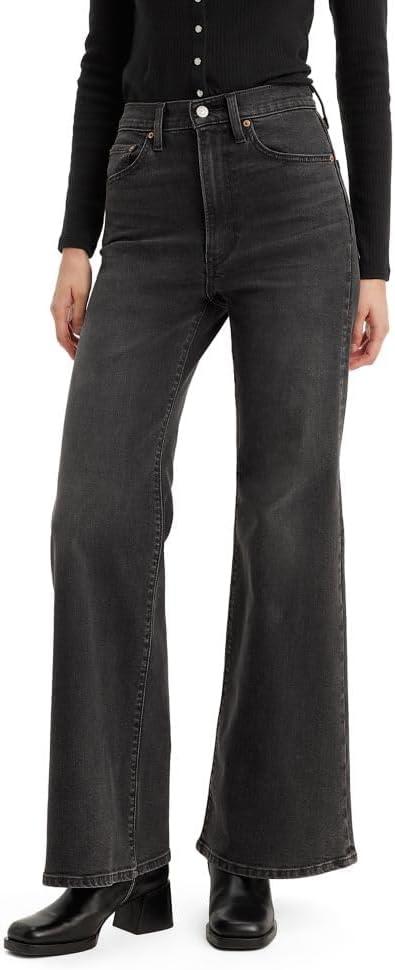 Levi's Womens Ribcage Bell Bottom Jeans (30, Cut and Dry No Dest. (Stretch))