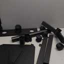 GSOW 2 Shelves Mobile Projector Stand, Rolling Laptop Stand Adjustable Height to 47 Inches, Podium Stands with Ventilated Tray, Heavy Duty, Laptop Floor Stand for Office, Home, Stage, DJ