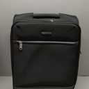 Amazon Basics 15" Small Carry-On Softside Expandable Luggage Suitcase with Spinner Wheels, Telescopic Handle, Zippered Pockets, Black
