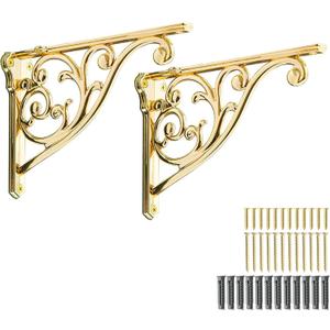 khtumeware Shelf Brackets, Florence, wheelbase 200 mm (2, Gold)