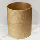 Gold Waste Basket Luxury Stone Bathroom Garbage Can, Modern Bathroom Office Trash Can, Resin Wastebasket, Garbage Receptacle Bin for Bathrooms, Offices, Powder Rooms, Kitchens (Gold)