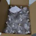 Houseables Plastic Light Bulbs, Fillable Light Bulbs, Fake Lightbulb, Plastic Lightbulbs for Crafts, Clear, Cups, Jars, Containers, Ornaments, Drink Glasses, Candy, Bottles, Party Favors, 200ML, 24PK