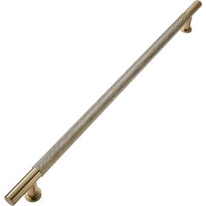 khtumeware 1 Pack 12 Inch(305mm) Soild Knurled Appliance Pulls Antique Champagne Bronze Cabinet Pulls Drawer Pulls Kitchen Hardware Kitchen Handles for Cabinets Cupboard Handles
