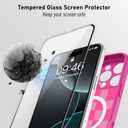 AIGOMARA Magnetic for iPhone 16 Pro Max Case, Compatible with Magsafe Cute Hot Pink Checkered Pattern Screen Protector Camera Protection Matte Translucent Checkerboard Phone Case for Women Girls