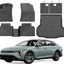 K4 Floor Mats - Car Mats for Kia K4 5 Seats 2025 2026, All Weather Floor Mats and Cargo Liner for K4 Accessories, Heavy Duty Rubber Mats, Car Accessories