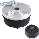 Amavoler Front Drum Brake Wheel Hub with 4 Stud Drum Brake Housing + Shoes 8" Rim Fit for 125cc 150cc 250cc ATV Taoao Quad,New Cheetah Tforce ATA 125E 125F1 125G 135D 135DU 150B 150G Etc. (Left)