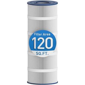 Pool Filter Cartridge, Compatible with Hayward C1200, CX1200RE, Pleatco PA120, Unicel C-8412, Trilobal Filtration Fabric, 125 Sq.ft, 23 1/4" Length, 8 15/16" Diameter, Residential Pools Filter, 1 Pack
