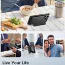 GolbinBox for iPhone 17 Pro Case with Card Holder and RFID Protection, [Built-in Safety Lock] [Holds 4-5 Cards & Cash] [Camera Control Button], Rugged Card Slot Wallet Case for 17 Pro 6.3'', Ink Black