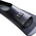 TYR unisex adult Burner Fins 2.0 Footwear, Black/White, X Large M(11-13) W(12.5-14/15)