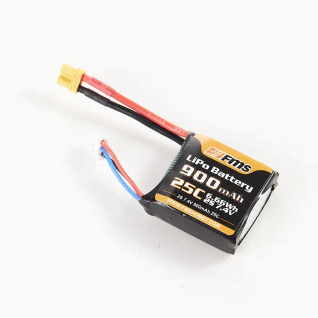 FMS Battery Lipo Battery 7.4V 900mAh 25C XT30 for RC Cars RC Crawler RC Trucks Parts