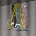 16PCS Colorful Binding Combs Shimmeroo 30 Rings Plastic Spiral Binding Combs Coils Book Spines for Student Teacher Business Document File Notebook File Making