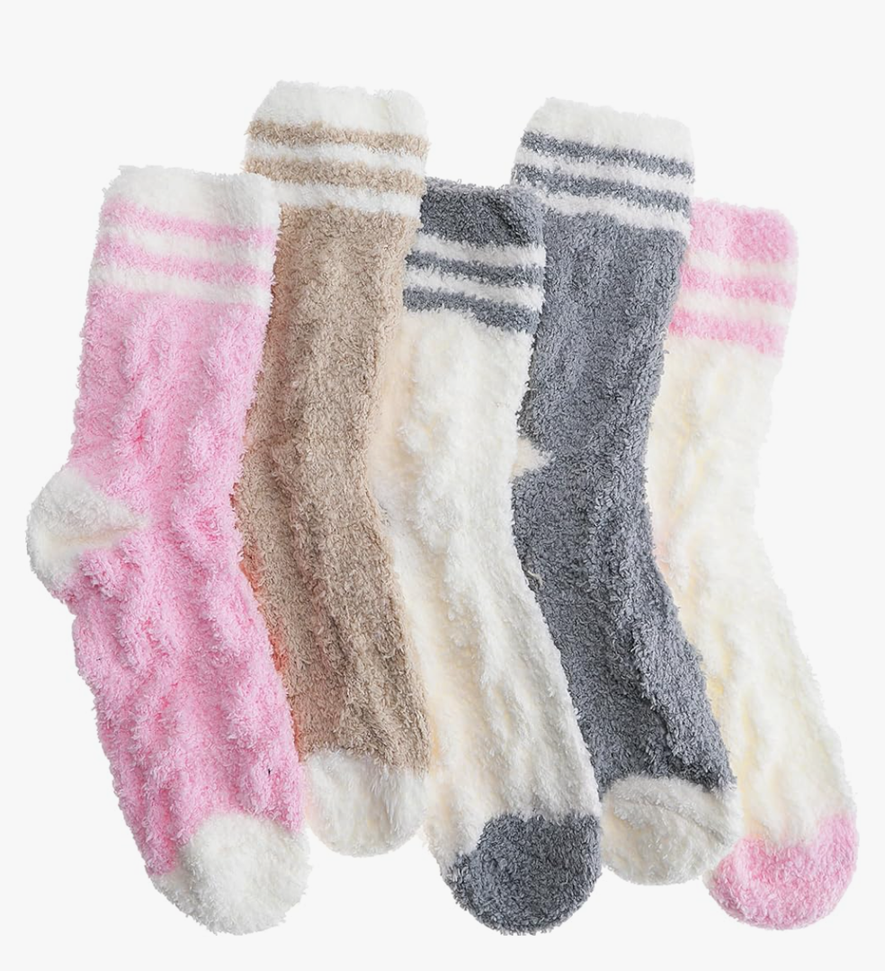 EBMORE Womens Fuzzy Socks Slipper Fluffy Cozy Comfy Cabin Plush Warm Winter Sleep Home Soft Socks