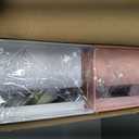 Thiccywoov 2 Pcs Mother Birthday Gift Flower Box with 60 Scented Flowers Mom Letter Shaped Fillable Boxes Floral Gift Packaging for Arrangement Mother's Day, Birthday (White, Pink)