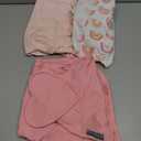 SwaddleMe by Ingenuity Monogram Collection Baby Swaddle, 100% Cotton, Improves Sleep & Calms Startle Reflex, 0-3 Months, Pocket Fold Design for Easy Changes, 1.0 TOG, 3-Pack - Rainbow