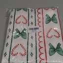 FITIE Coquette Green Christmas Candy Cane Striped Body Pillow Cover 20x54, Coquette Christmas Decor, Red and Green Preppy Xmas Winter Holiday Long Pillow Cover Cases for Couch Bed