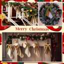 Riceshoot 30 Pcs Christmas Velvet Bow, 6 x 8 Inch Rustic Crafts Gift Bows Nice for Christmas Tree, Garland, Large Gifts, Parties, Indoor or Outdoor Decorations(Retro)