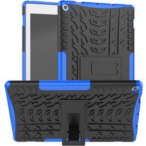 for Kindle Fire hd 10 case 2019 2017 Release,Kickstand Heavy Duty Cover for Amazon fire hd 10 Tablet 9th 7th Generation (Blue) (Blue)