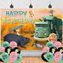 Trash Truck Birthday Party Backdrop, Decoration, and Banner - Photo Background Props for Boys and Girls - 5x3ft