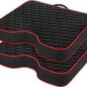 Stadium Seat Cushions - Portable Bleacher Cushions with 2.5" Extra Thick High-Density Foam and Massage Dots, Fashion Outdoor Seat Cushions for Sports Events, Travel, Camping, Chairs - 2 Pack