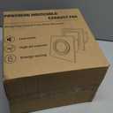 Bathroom Exhaust Fan with Light,9.8 in Panel,6000K 12W Square LED,117CFM 0.7 Sones 4 Inches Duct 115V,Quiet Bathroom Ventilation Exhaust Fan for Shower/Restroom/Office/Home (6000K LED)