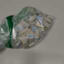 MECCANIXITY 250g Ceramic Mosaic Tiles for Crafts Bulk, Rectangle Light Blue Ceramic Tile for Mosaic Kits Garden Stepping Stone Cup Mat