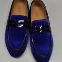 Boys Red Dress Shoes Boys' Velvet Dress Loafers, Blue Size 3