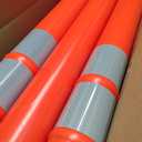 HiGiant 42 Inch Traffic Delineator Posts 6 Pack, Tall Traffic Cones with Base for Drivers Training, Parking lot